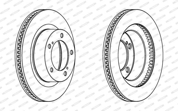FERODO DDF1798C-1 | Fren Diski Land Cruiser 06-Ön (Adet)