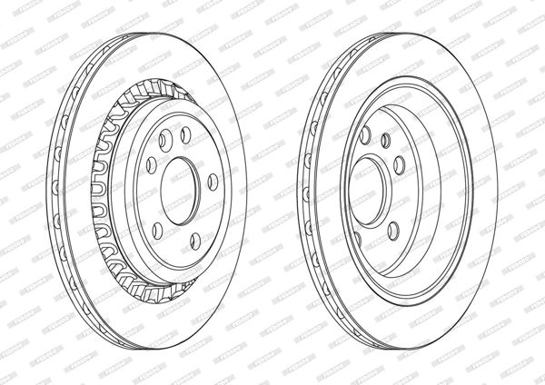 FERODO DDF1802C | Disk Arka (Ad) 09-16 Vo.Xc60 | 1 Adet