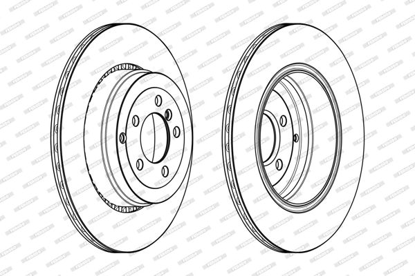 FERODO DDF2085C-1 | Fren Diski Arka Land Rover Discovery III 4.4 4X4 | 1 Adet