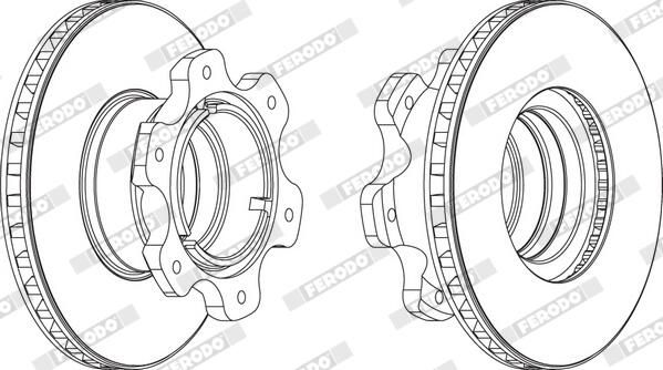 FERODO FCR208A | Fren Disk Aynası 668 Arka Varıo D304 ABS | 1 Adet
