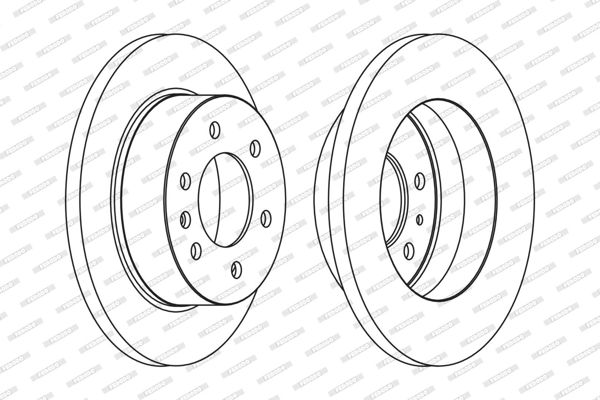FERODO FCR311A | Disk Arka 06-Crafter-Sprinter 2.5Tdi (Kutu-Fıyat=Tek) | 1 Adet