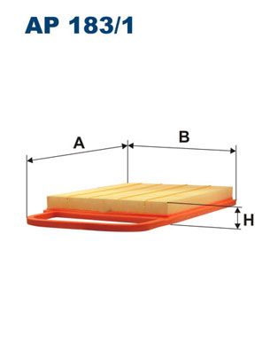 FILTRON AP183-1 | Hava Filtresi Golf.IV-Polo-Bora 1.4-1.6 8V