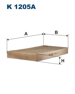 FILTRON K1205A | Kabin Filtresi Karbonlu (Mercedes Slk 200 Komp 04-11 / 200-250-350 2011 -)