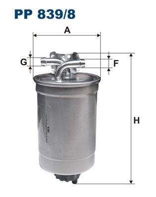 FILTRON PP839-8 | Yakıt Filtresi (Audi A2 1.2Tdı 1.4Tdı 01-05)