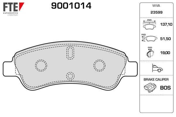FTE 9001014 | Ön Fren Balatası Berlingo II Partner II P1007 C2 C3 II C4 Xsara Picasso P207 C3 III Ds3 C3 Picasso P301 Celysee P208 P2008 C4 Cactus / (Arka Fren Balatası Ducato III Boxer III Jumper III 2,2Hdı 100 Multijet 2,3 JTD 120 Multijet 3,0Jtd 160 Mu