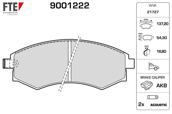 FTE 9001222 | Ön Fren Balatası Hyundai Elantra 90-97 Sonata 90-98 Coupe 96-98 Musso 99-04 Korando 99-04