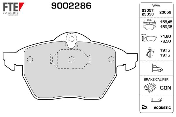 FTE 9002286 | Ön Fren Balatası Astra G Corsa C Zafira B