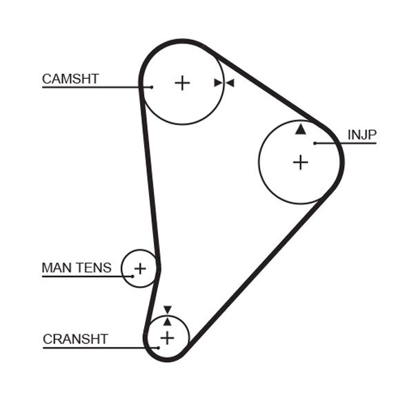 GATES 5044 | Triger Kayışı (Toyota Hiace 2.2D)