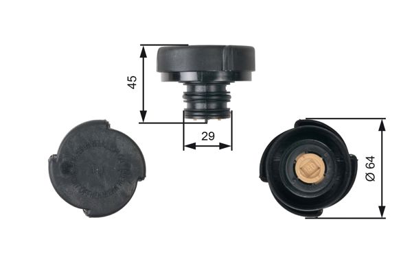 GATES RC207 | Genleşme Kavanoz Kapağı 88-3-Seri (E30-E36-E46) 5-Seri (E34-E39) 7-Seri (E38)