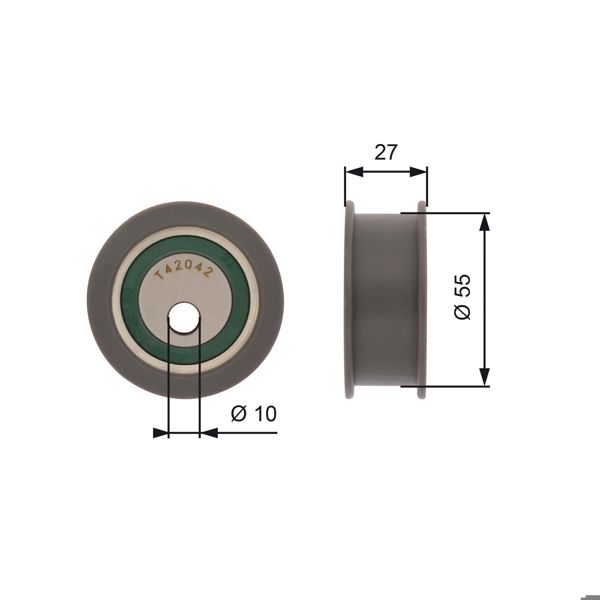 GATES T42042A | Eksantrik Gergisi