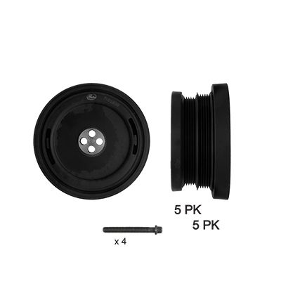 GATES TVD1038A | Krank Kasnağı E46 E39 99-M57 D30 (306D1)