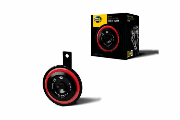 HELLA 3AL012588-291 | Korna,12V,Kırmızı / Elektrikli,400Hz,115Db,Yuksek Ses,Audi / BMW / Ford / Mercedes-Benz / Opel / Seat / Volvo / VW