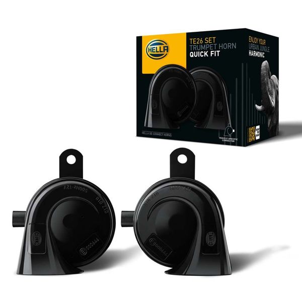 HELLA 3FH012010-051 | Korna 12V Siyah Elektrikli 400Hz 500Hz BMW Mini F55 13 >