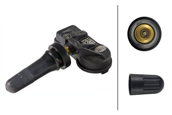 HELLA 6PP358139461 | Lastik Basınç Sensörü Opel Astra J / Insignia / Corsa D / E (433Mhz / 4Nm Subap Ucu Lastik) Siyah