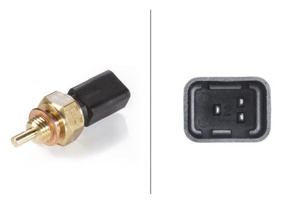 HELLA 6PT009107-131 | Hararet Müşürü 3 Fişli Siyah