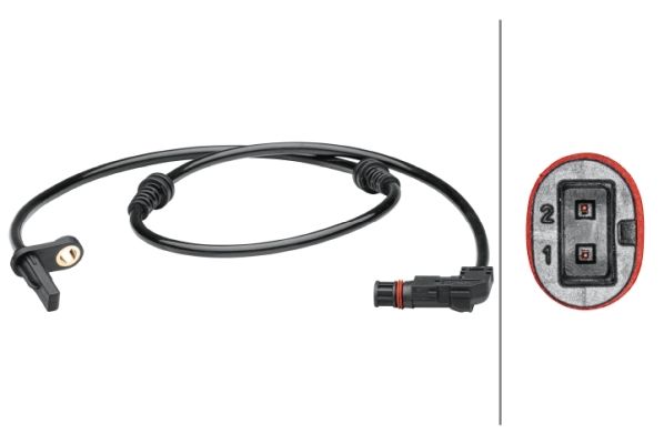 HELLA 6PU 012 679-351 | Ön ABS Sensörü Sağ / Sol W204