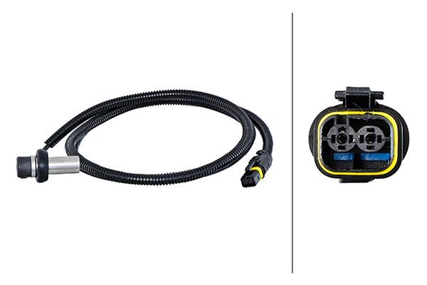 HELLA 6PU230048-501 | ABS Sensörü Ön Sağ L Tip Uzun Man Tga 00-Tgx-Tgs 07-1560 mm-2 Pin