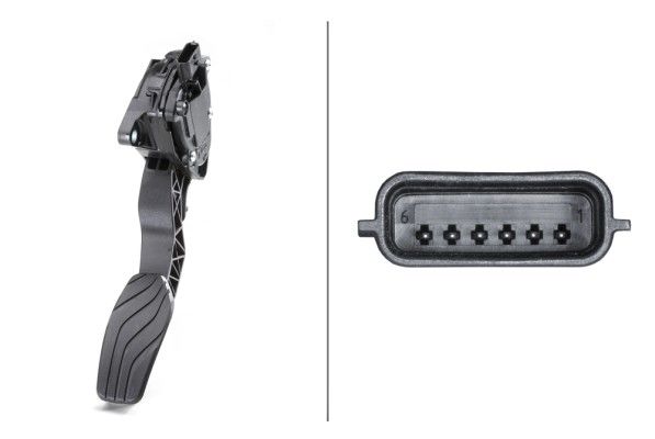 HELLA 6PV009978-761 | Gaz Pedalı Komple Konum Sensörlü Nissan Qashqai 1.2 Dıg-T-1.6 DCI 2014 / 6 İleri A / T / X-Traıl 2014 /