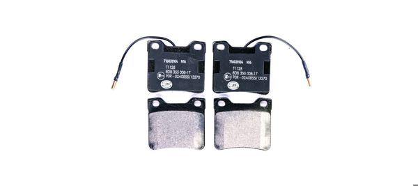 HELLA PAGID 8DB 355 008-171 | Arka Fren Balatası. Vito. Kulaksız. 1996-03.