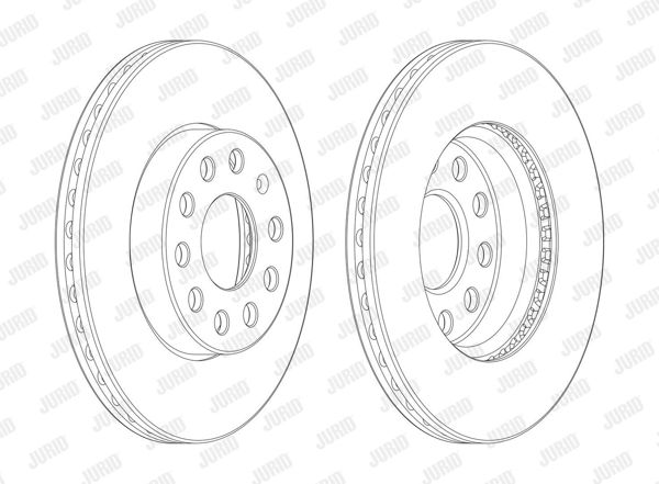 JURID 562990JC-1 | Fren Diski VW Golfvıı,A3 2013-Ön 276X24 1Zf Tek