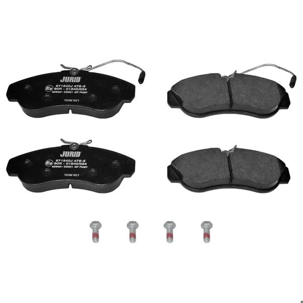 JURID 571840J | Fren Balatası Boxer / Ducato / Jumper 94-02 Fişli Ön