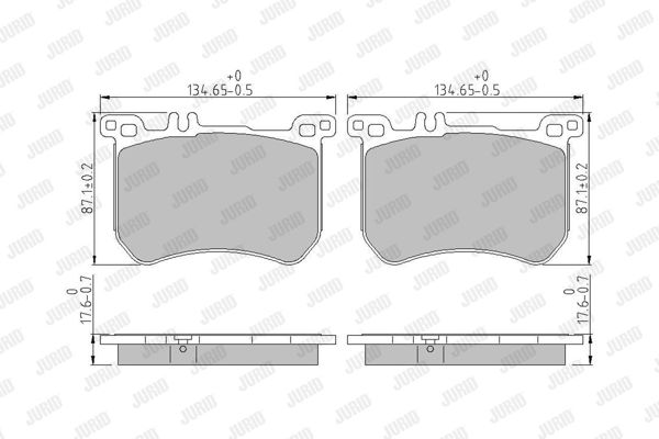 JURID 573797J | Fren Balatası 222 S 350 Ön