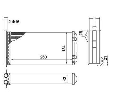 MAGNETI MARELLI 359000300320 | Radyatör K-Escort