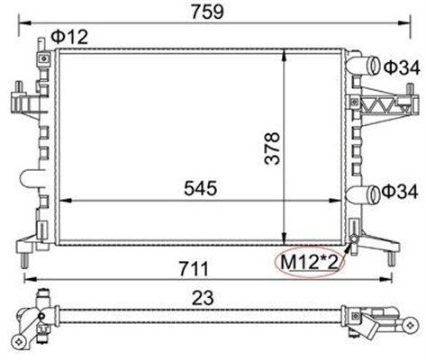 MAGNETI MARELLI 359000390760 | Radytr-1.0-1.2 Corsa C Brz