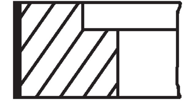 MAHLE 00401N0 | Segman Std. (Om628.960 / 962 / 963, 86.00mm) W220 00-05 W163 01-05 W463 00-06