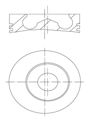 MAHLE 0159102 | Piston + Segman 1.00 mm 94.67 mm Ford Transit Turbo 2.5 TD 76Ps 98 -