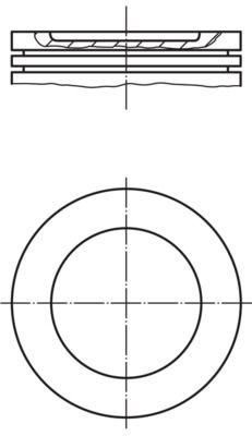MAHLE 0282200 | Piston + Segman Komple-Std VW Polo Seat Ibiza Skoda Fabia-Bky | 4 Adet