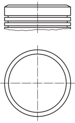 MAHLE 0400200 | Piston Segman P106 P206 P306 Partner II Berlingo II Tu3jp (1.4 8V) 04-(Boy:50mm Tepe:0,18 Yuksek) Euro4 (75,00) (Std) | 4 Adet