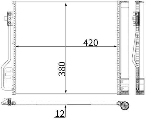 MAHLE AC488000P | Klima Radyatörü Smart (Ac488000p)