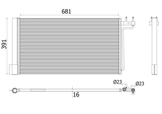 MAHLE AC941000P | Klima Radyatörü Focus Benzinli 1.6 14 >