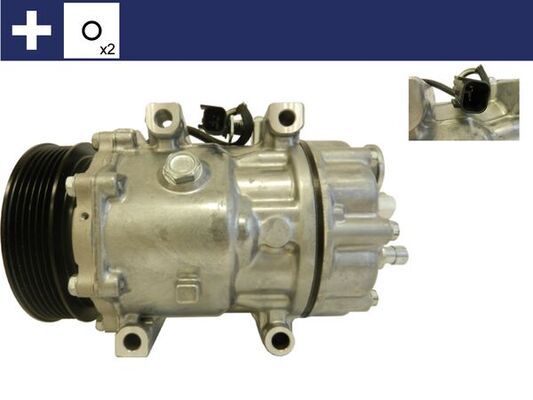 MAHLE ACP769000S | Klima Kompresor Komple Focus C-Max (Dm2) 2.0 TDCI 03-11 Volvo V50 (545) 2.0 D4 10-15 V50 (545) 2.0 D