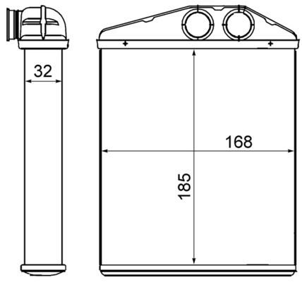 MAHLE AH13000S | Kalorifer Radyatörü Vectra.C