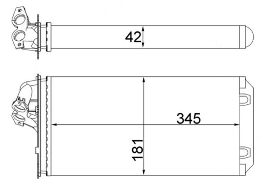 MAHLE AH64000S | Kalorifer Radyatörü W638