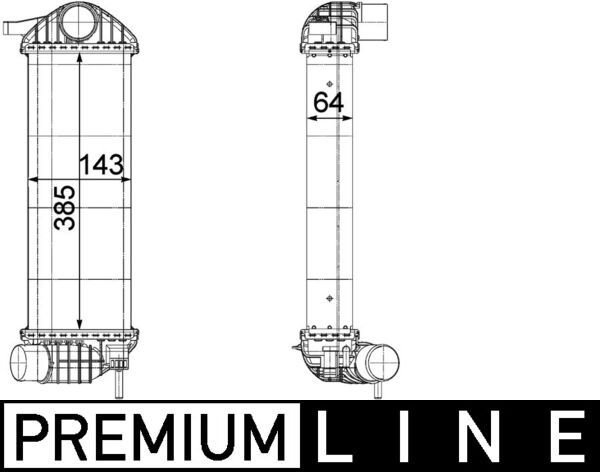 MAHLE CI244000P | Turbo Radyatörü (Intercooler) 08-Kangoo 1.5 DCI 103Hp