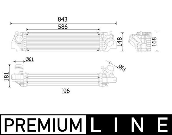 MAHLE CI617000P | / Interkol Radyatörü F-45 / 46 / 48 B-37 / 47 / 48