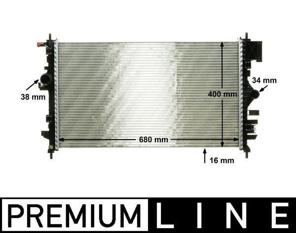 MAHLE CR1099000P | Radyatör 08-Insignia 1.6 16V *A16xer-A16let*