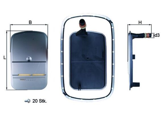 MAHLE HX159KIT | Şanzıman Yağ Filtresi