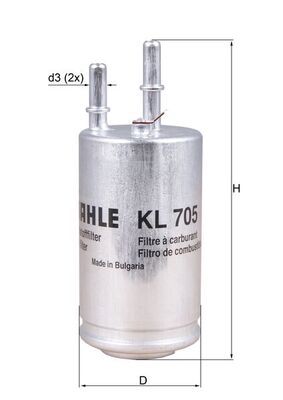 MAHLE KL705 | Yakıt Filtresi