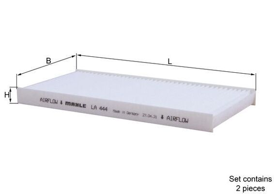 MAHLE LA444-S | Polen Filtresi Klima Filtresi