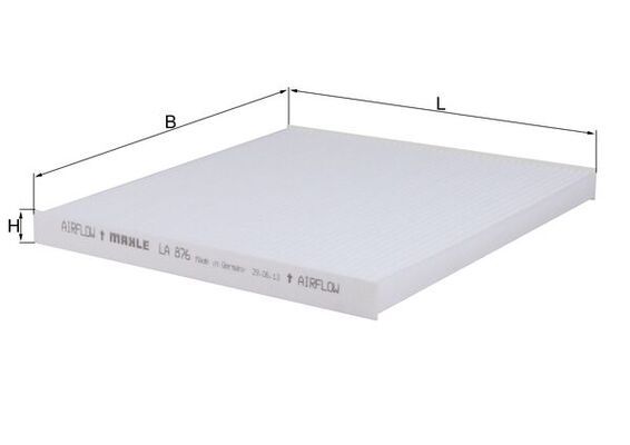MAHLE LA876 | Polen Filtresi Klima Filtresi