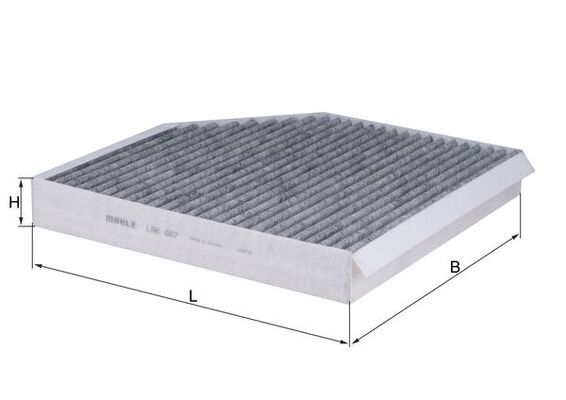 MAHLE LAK667 | Polen Filtresi 12-A6 1.8Tfsi-2.0Tfsi-2.8Tfsi-3.0Tfsi-2.0 TDI + Ca