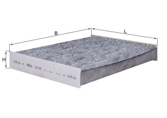 MAHLE LAK891 | Polen Filtresi Aktif Karbonlu