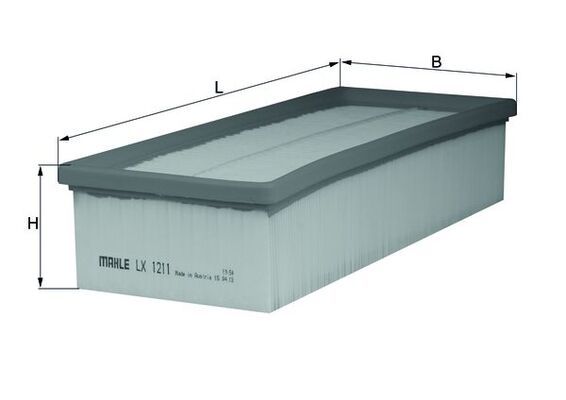 MAHLE LX1211 | Hava Filtresi 05-Caddy-Passat-Golf.5.6-Jetta 1.6Tdi-1.9Tdi-2.0Tdi