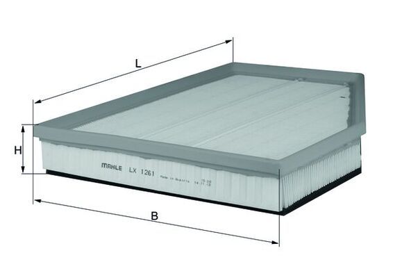 MAHLE LX1261 | Hava Filtresi 05-5-Seri (E60-E61)