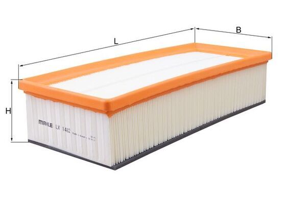 MAHLE LX1482 | Hava Filtresi 05 > Caddy-Passat-Golf.5.6-Jetta 1.6Tdi-1.9Tdi-2.0 TDI Süngerli