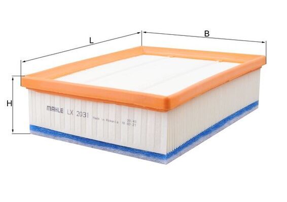 MAHLE LX2031 | Hava Filtresi C25122